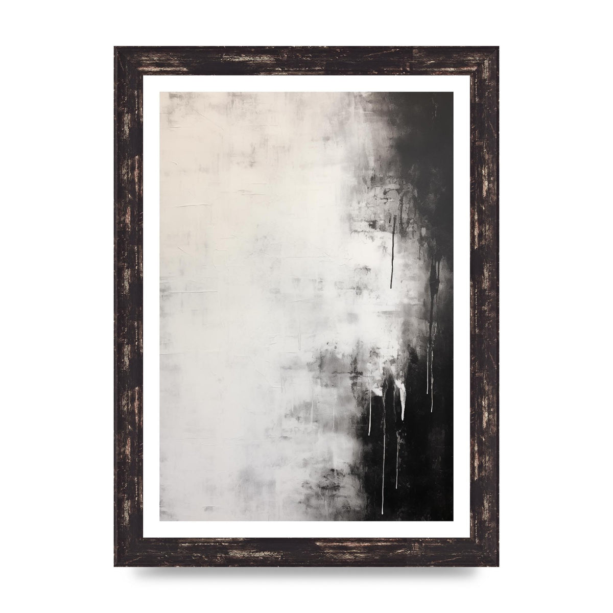 Layered Wax Encaustic Depth in Monochrome