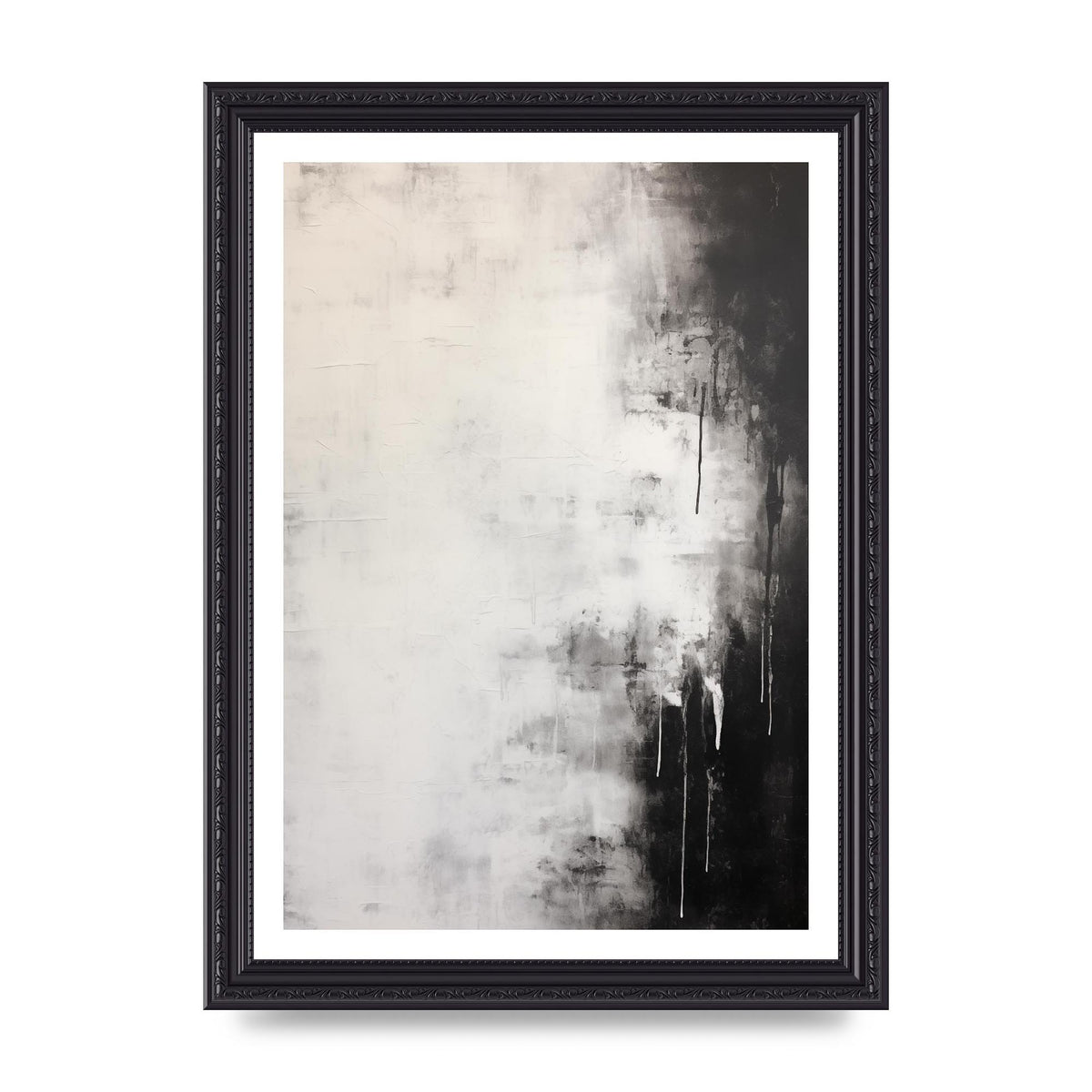 Layered Wax Encaustic Depth in Monochrome