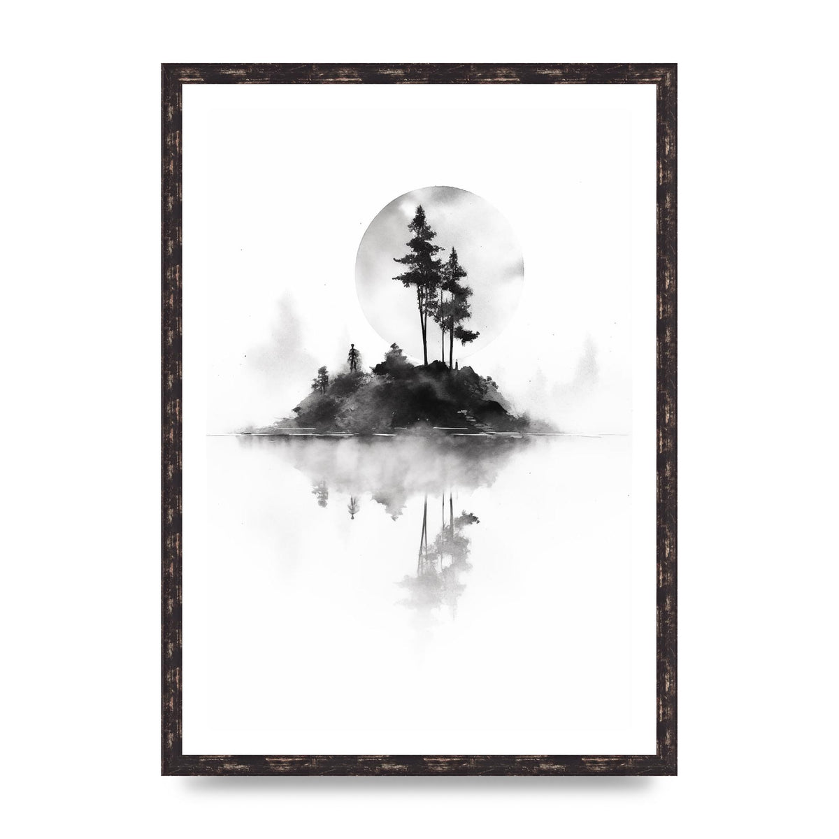 Soft Gradients and Textures in Monochrome Art