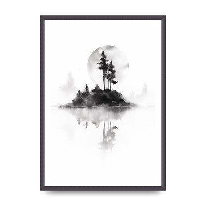 Soft Gradients and Textures in Monochrome Art