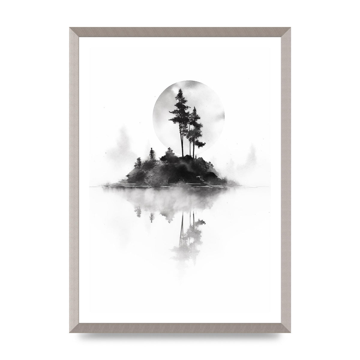 Soft Gradients and Textures in Monochrome Art
