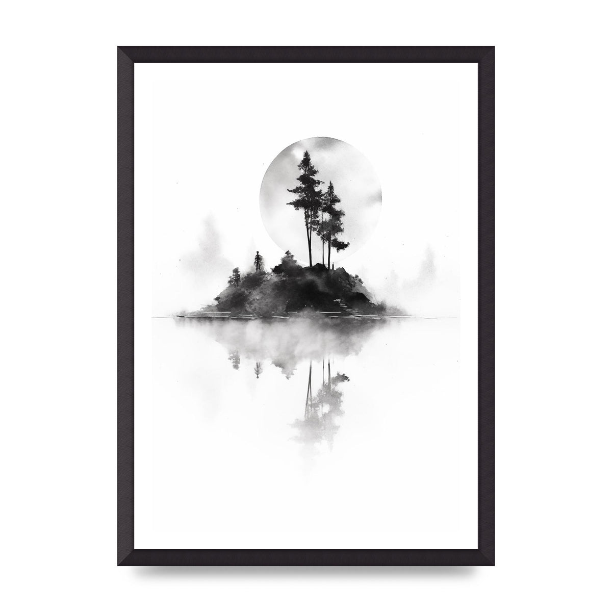 Soft Gradients and Textures in Monochrome Art