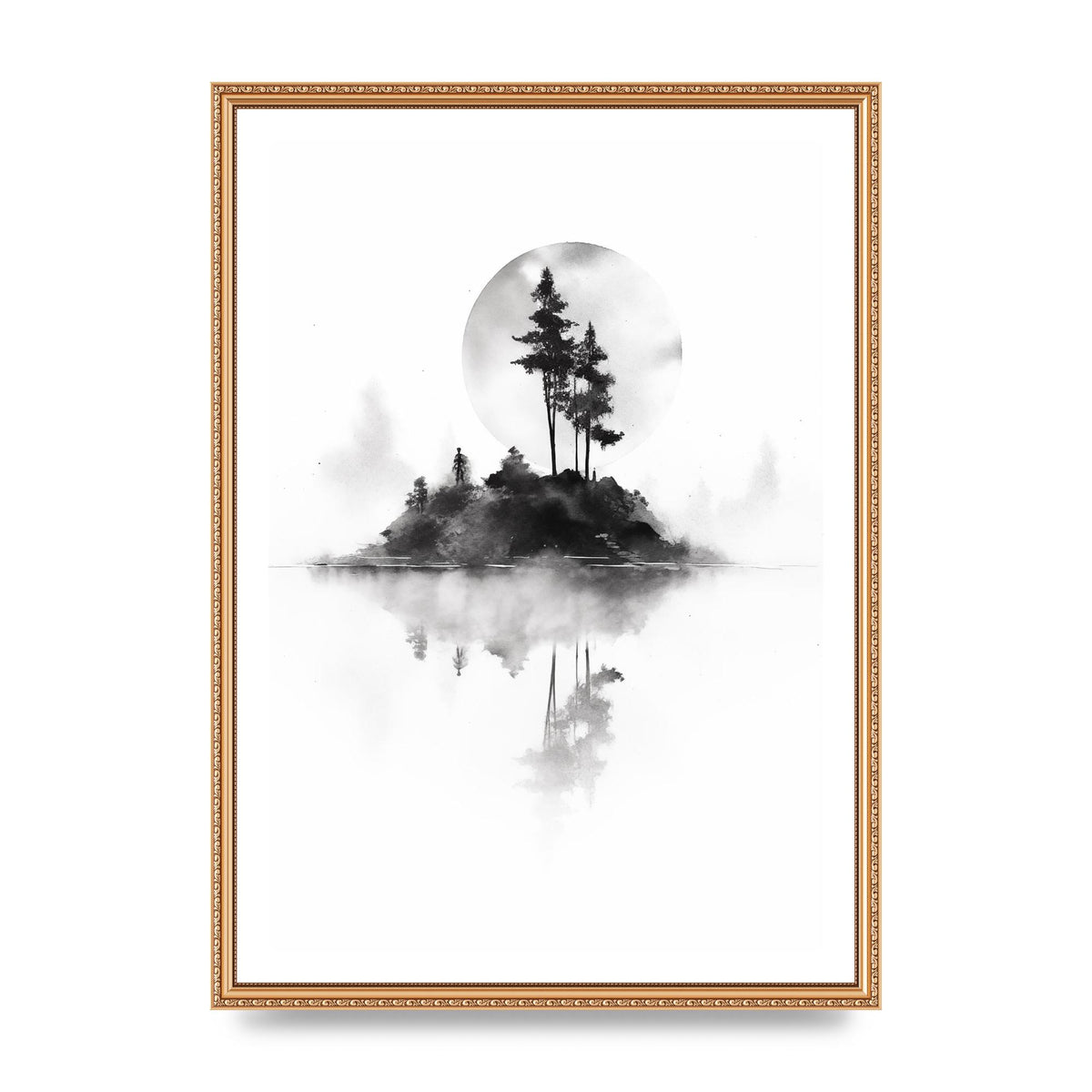 Soft Gradients and Textures in Monochrome Art