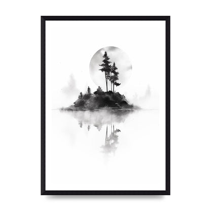 Soft Gradients and Textures in Monochrome Art