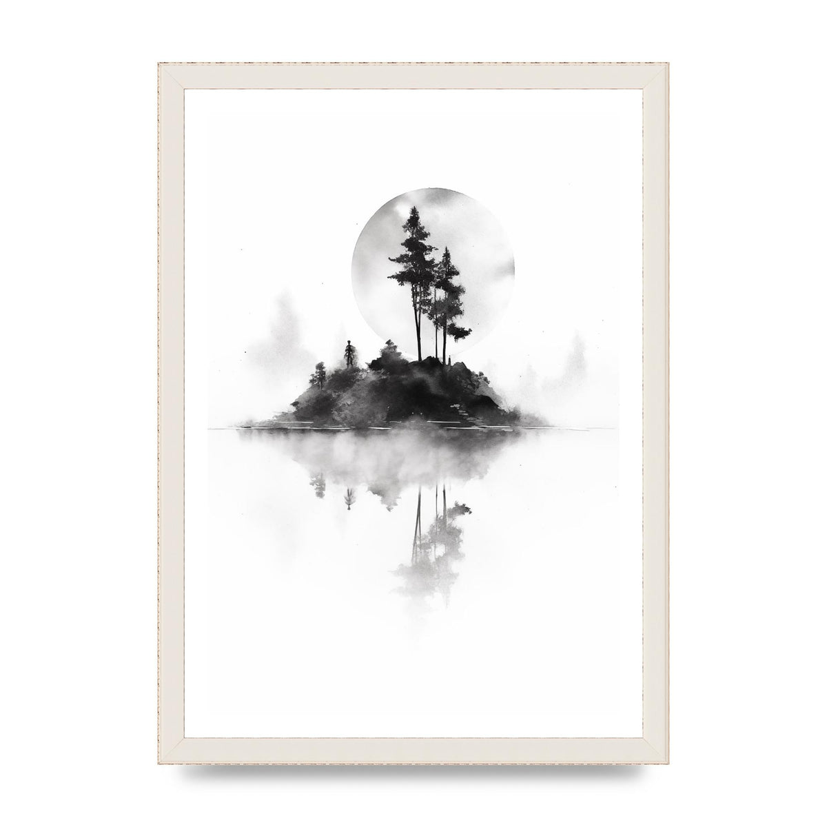 Soft Gradients and Textures in Monochrome Art