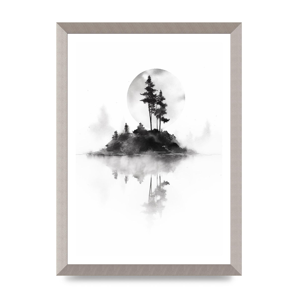 Soft Gradients and Textures in Monochrome Art