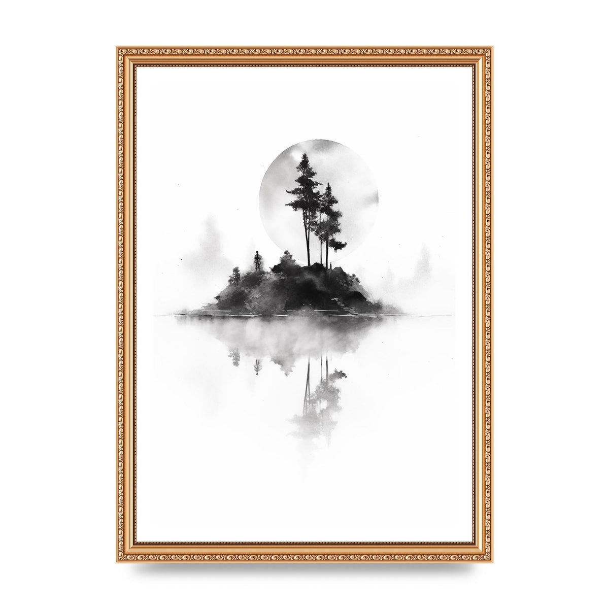 Soft Gradients and Textures in Monochrome Art
