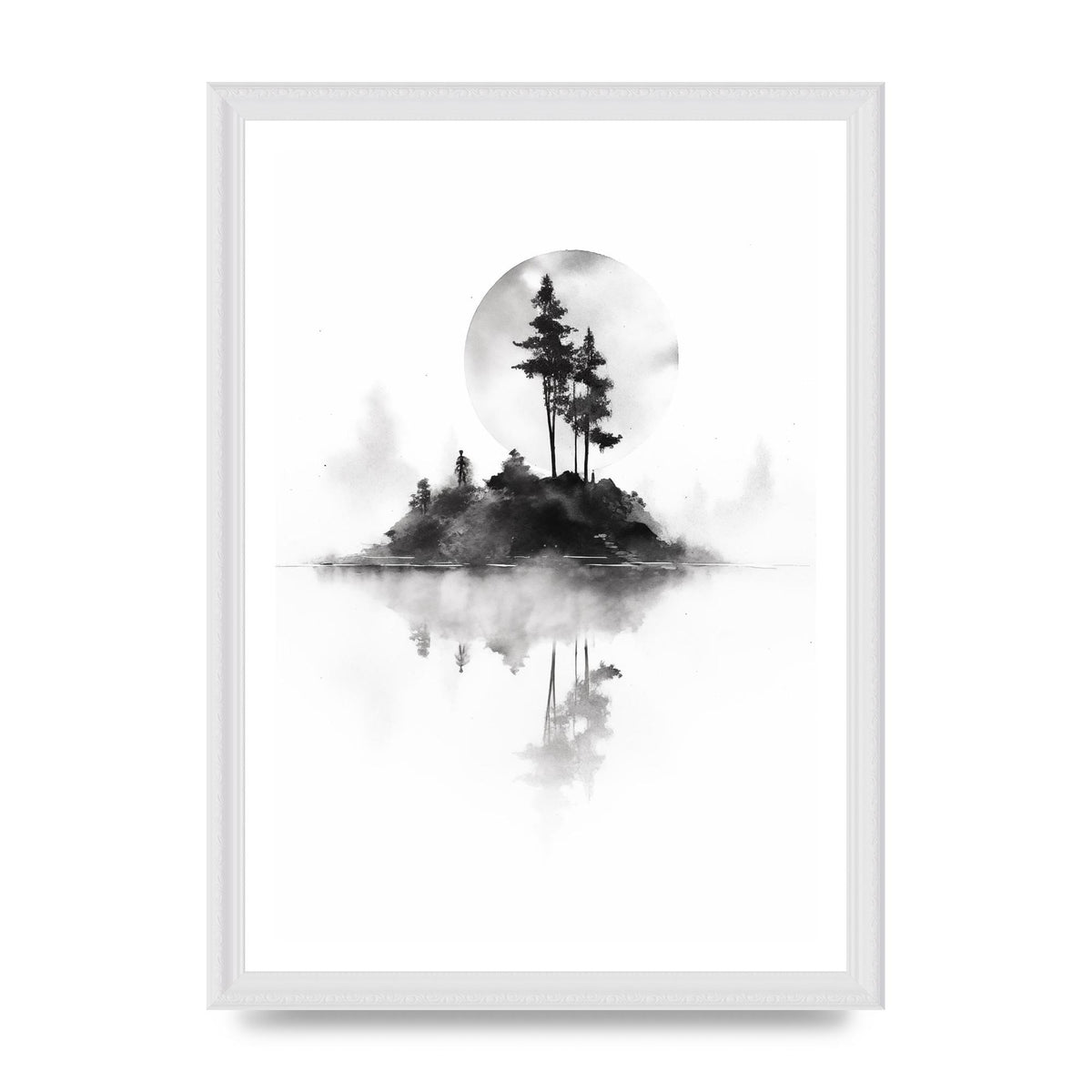 Soft Gradients and Textures in Monochrome Art