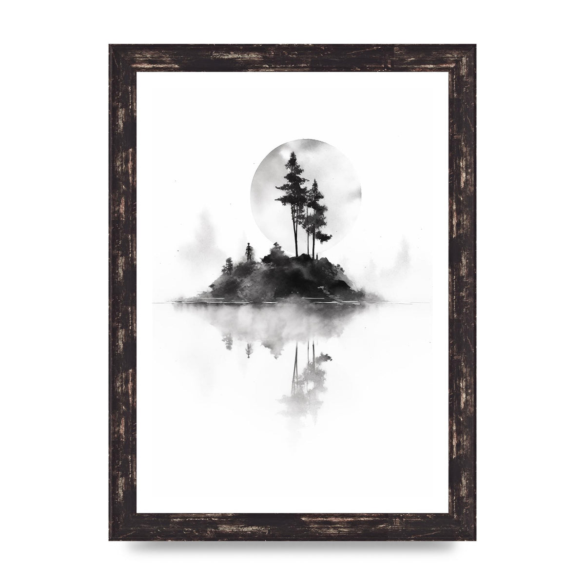 Soft Gradients and Textures in Monochrome Art