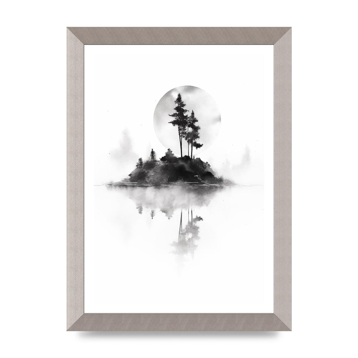 Soft Gradients and Textures in Monochrome Art