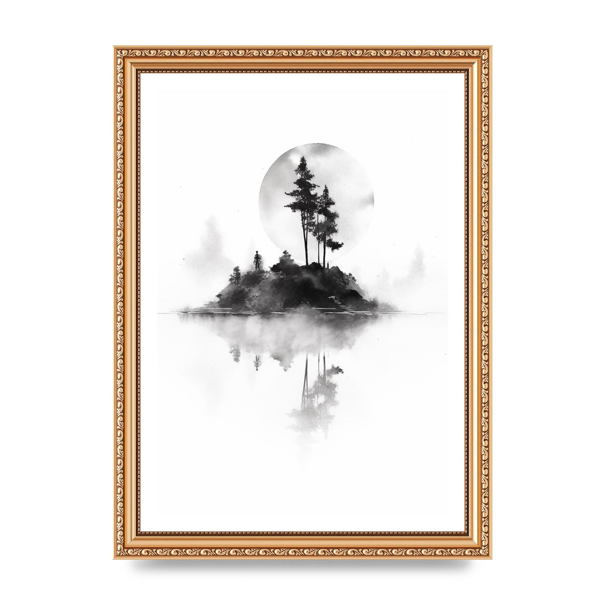 Soft Gradients and Textures in Monochrome Art