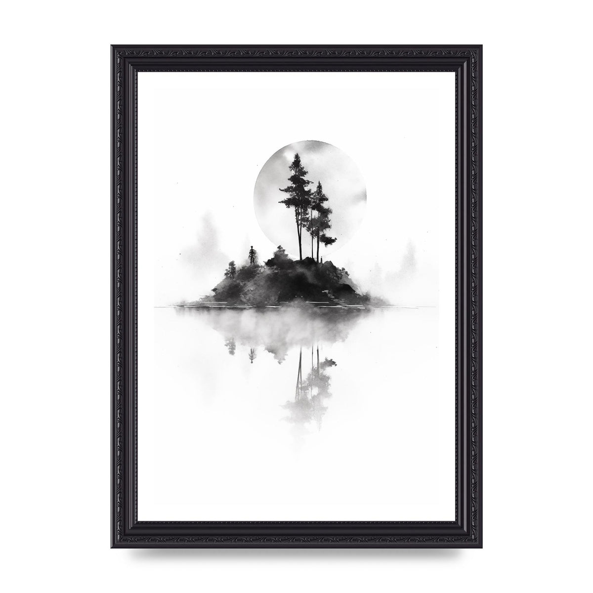 Soft Gradients and Textures in Monochrome Art