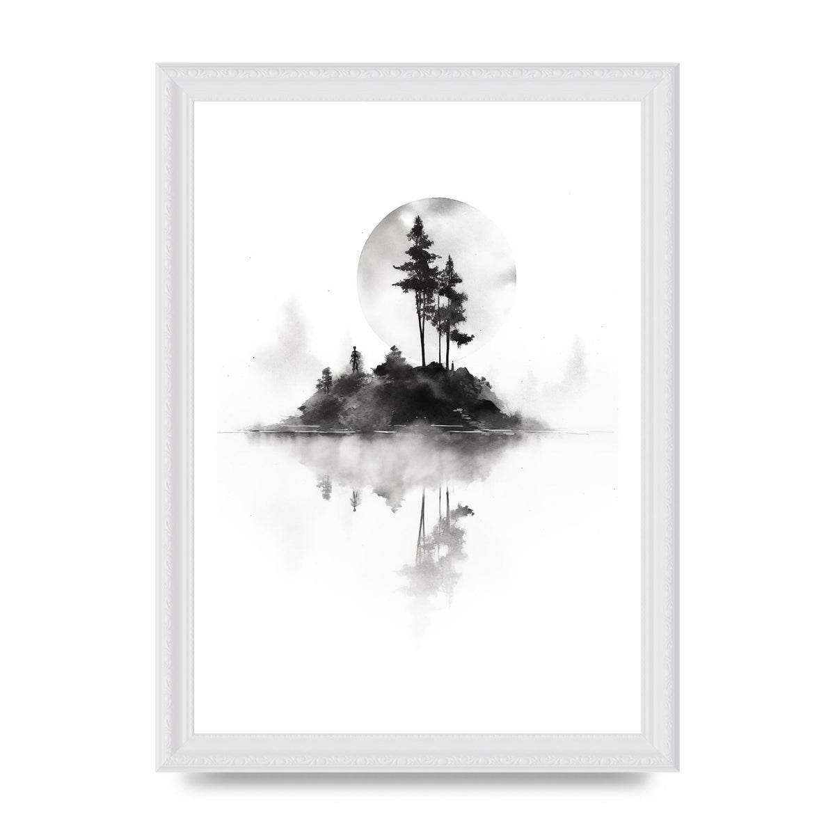 Soft Gradients and Textures in Monochrome Art