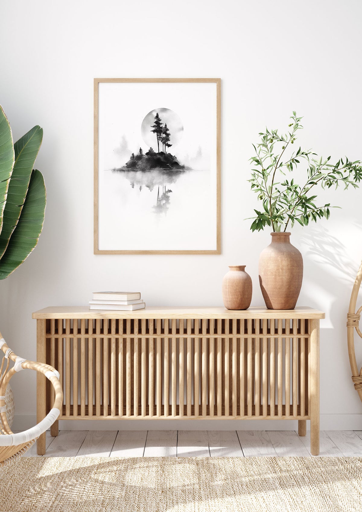 Soft Gradients and Textures in Monochrome Art