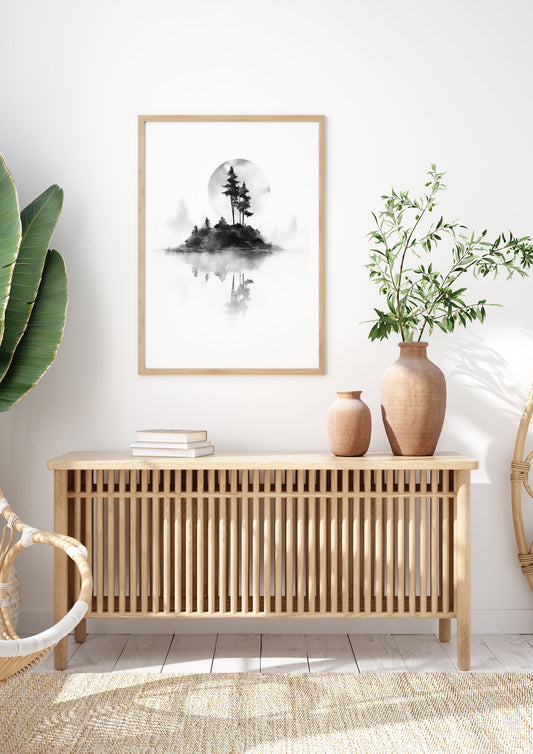 Soft Gradients and Textures in Monochrome Art
