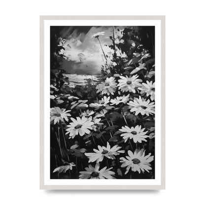Vibrant Field in Monochrome à la Monet