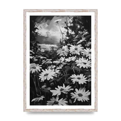 Vibrant Field in Monochrome à la Monet