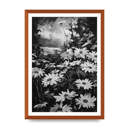 Vibrant Field in Monochrome à la Monet