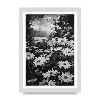 Vibrant Field in Monochrome à la Monet
