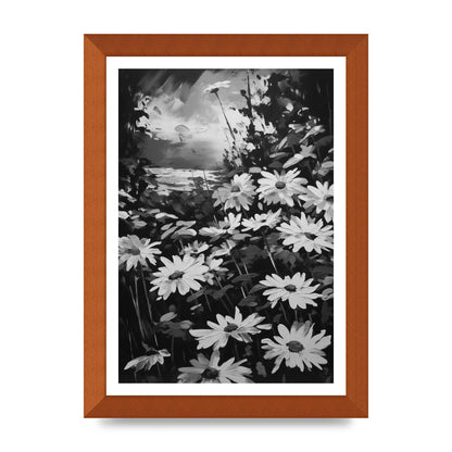 Vibrant Field in Monochrome à la Monet