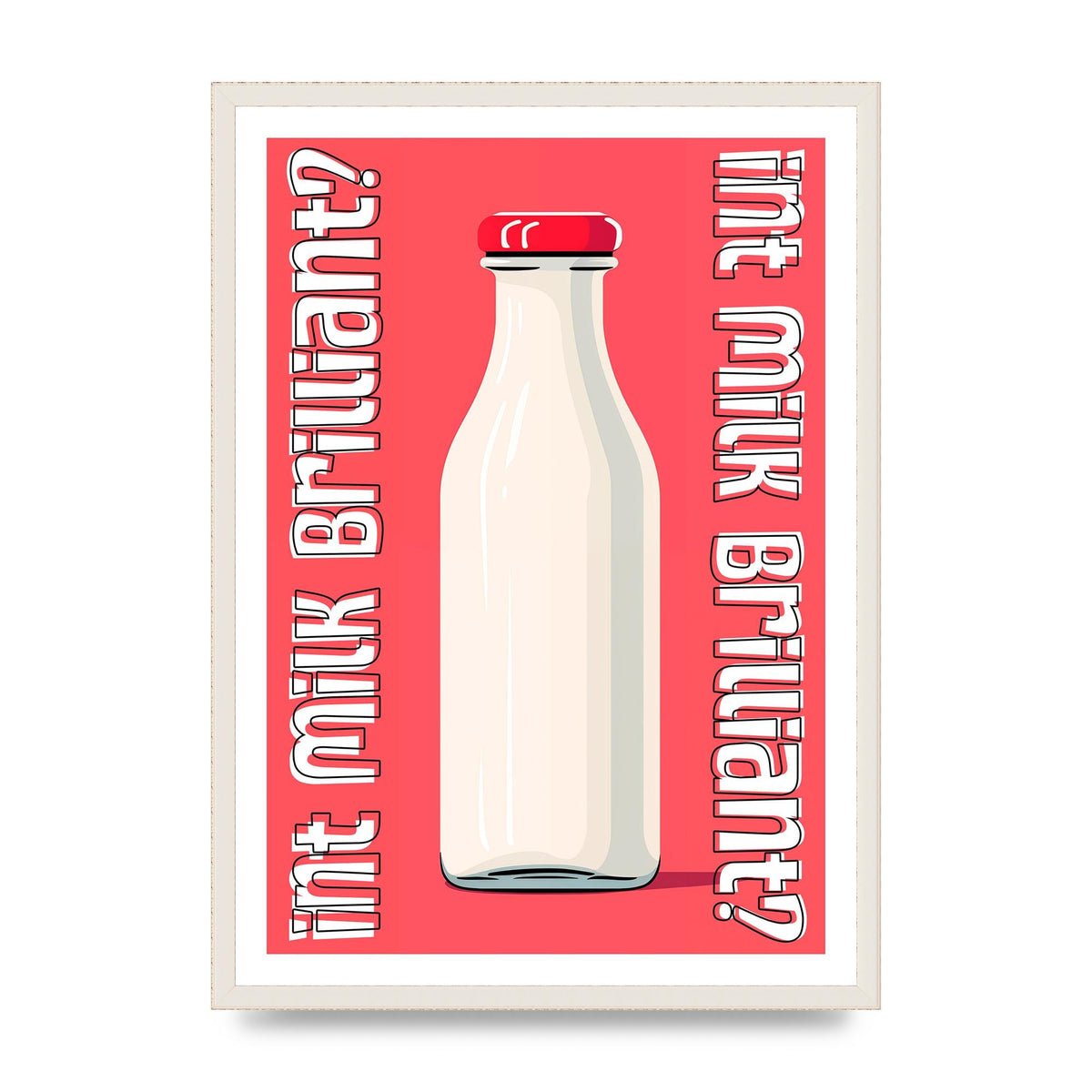 Everyday Milk Bottle in Minimalist Style