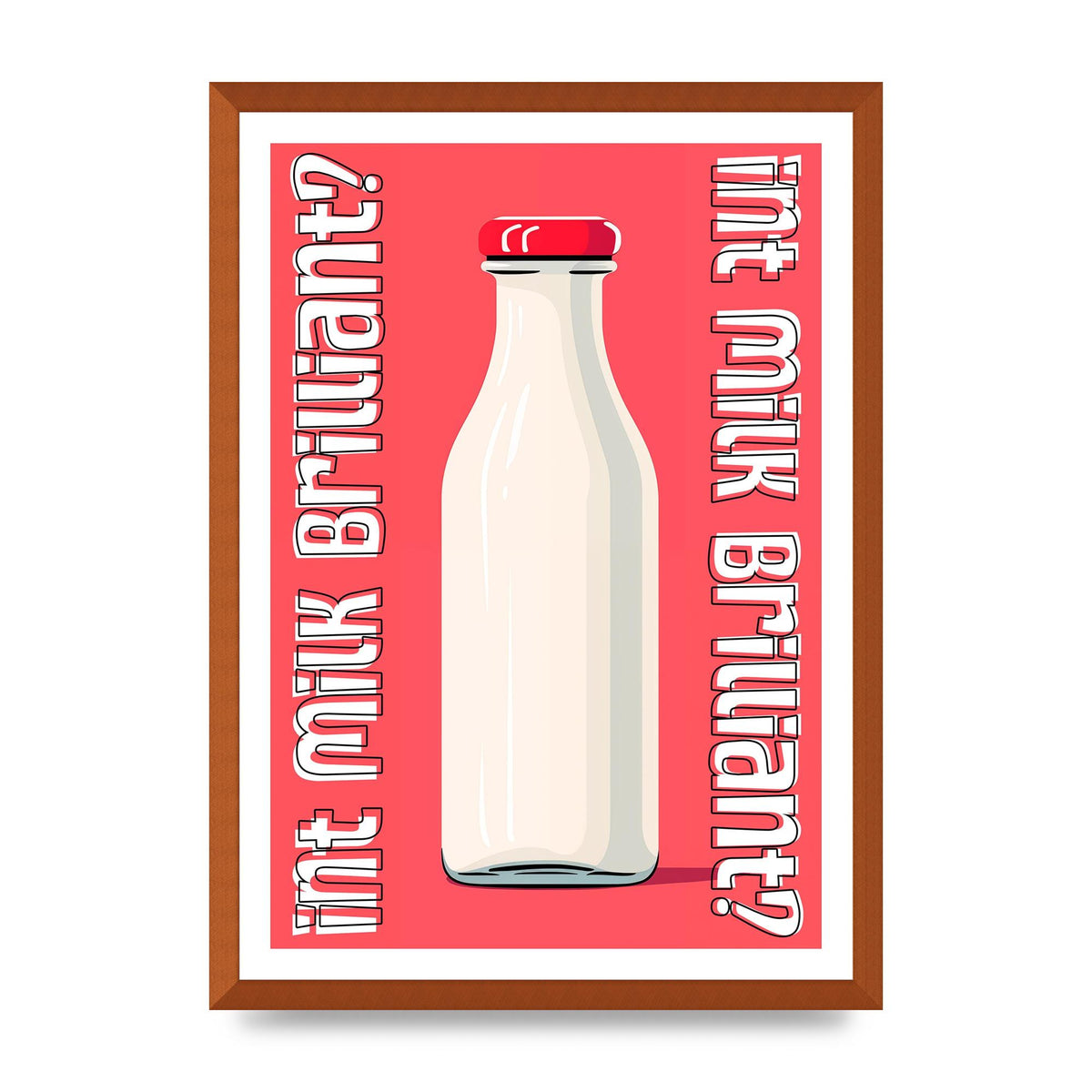 Everyday Milk Bottle in Minimalist Style