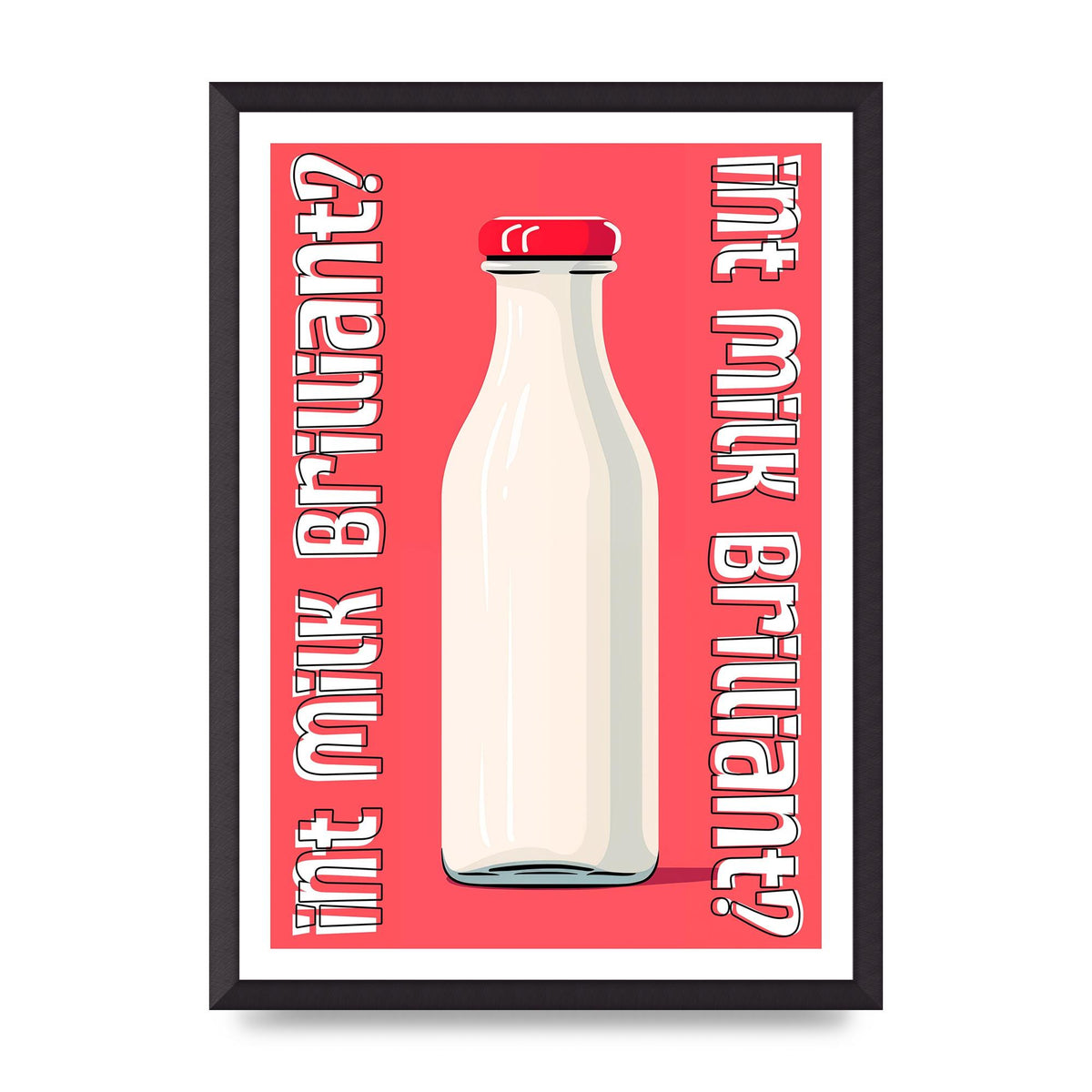 Everyday Milk Bottle in Minimalist Style