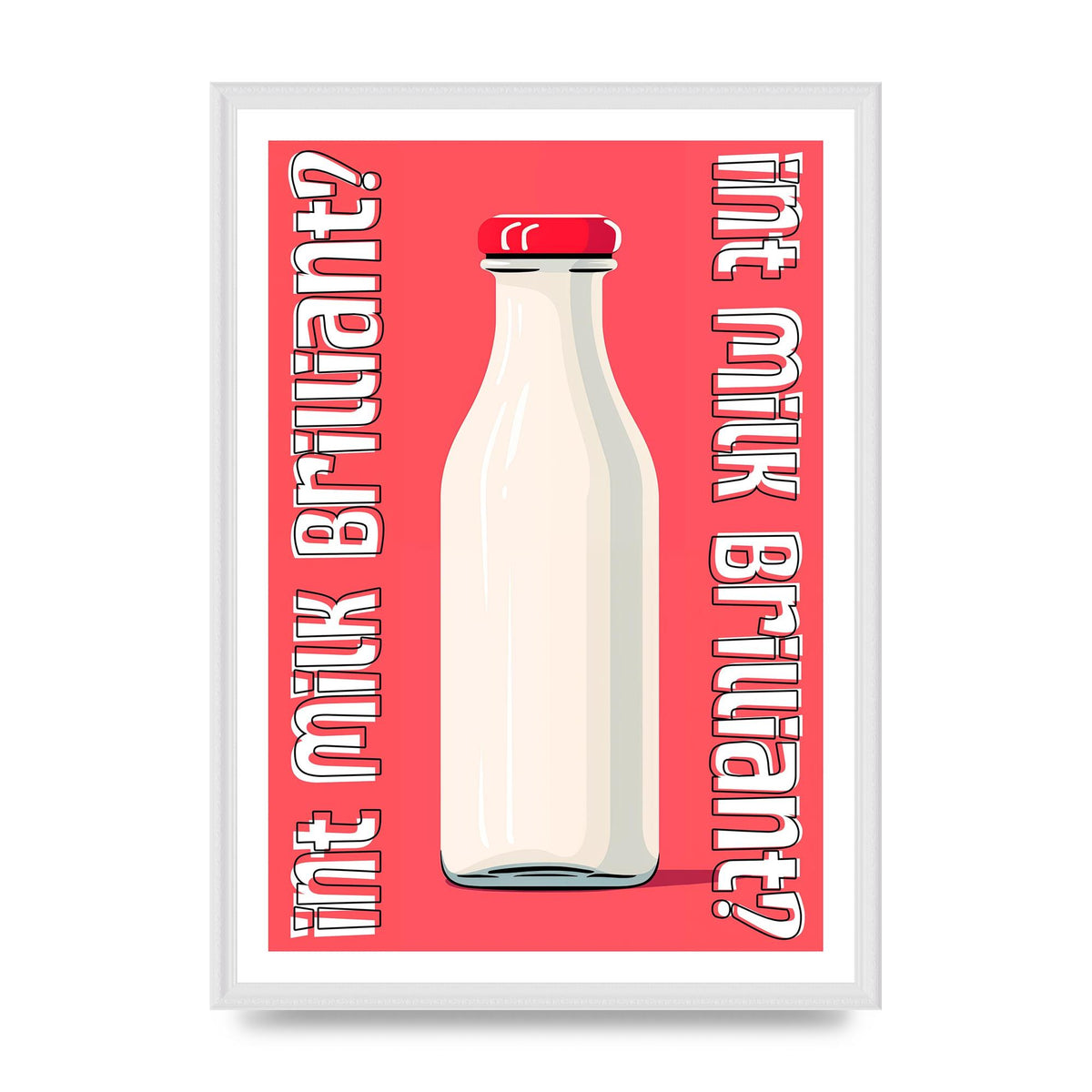 Everyday Milk Bottle in Minimalist Style