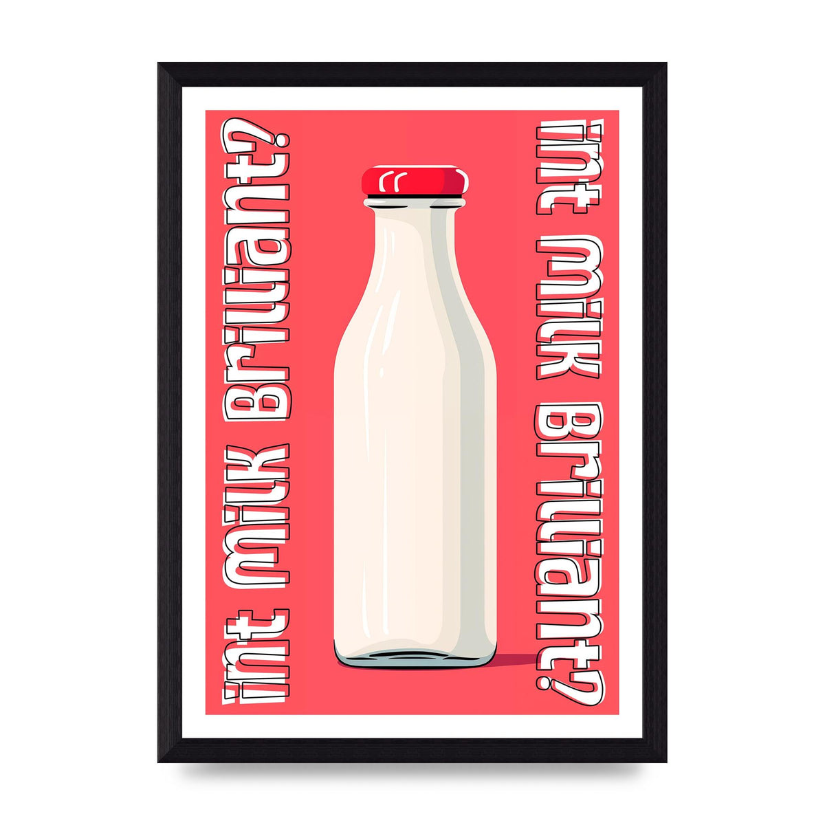 Everyday Milk Bottle in Minimalist Style