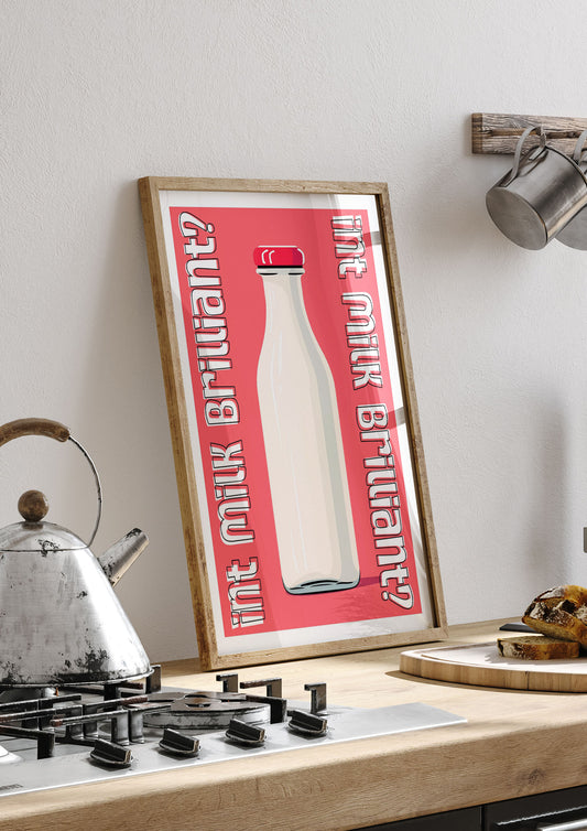Everyday Milk Bottle in Minimalist Style
