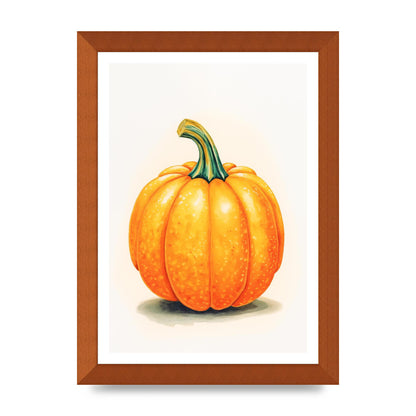 Vivid Orange Pumpkin Charm