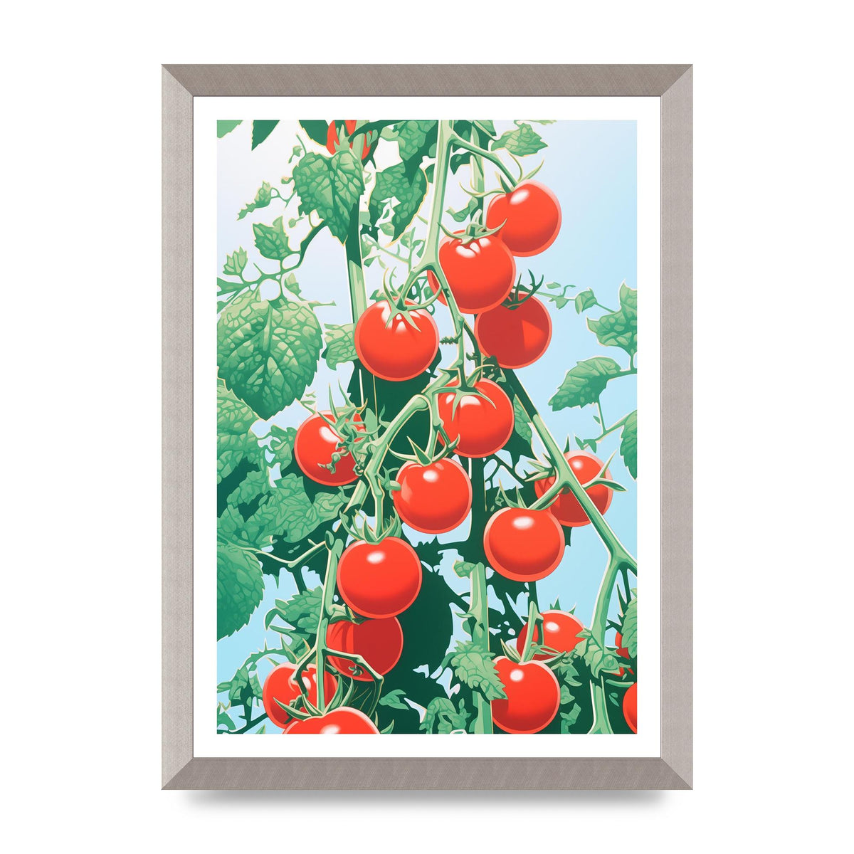 Glossy Cherry Tomatoes Risograph