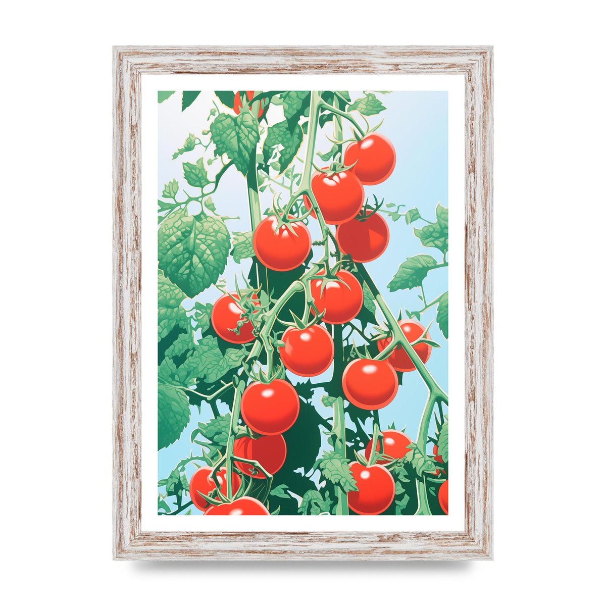 Glossy Cherry Tomatoes Risograph