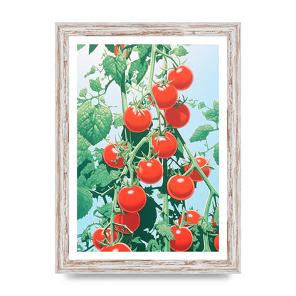Glossy Cherry Tomatoes Risograph