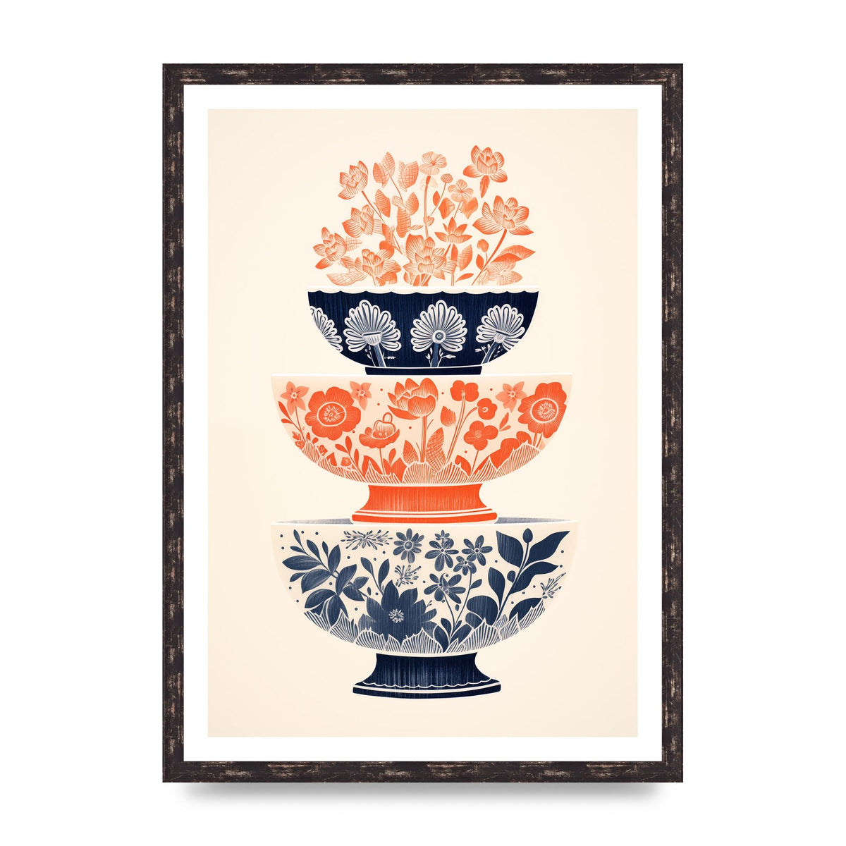 Floral Patterns and Vibrant Risograph Cups