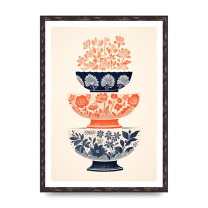 Floral Patterns and Vibrant Risograph Cups