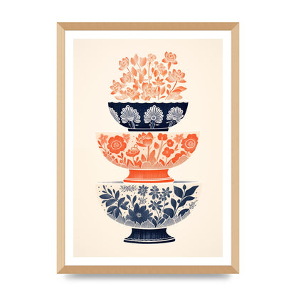 Floral Patterns and Vibrant Risograph Cups