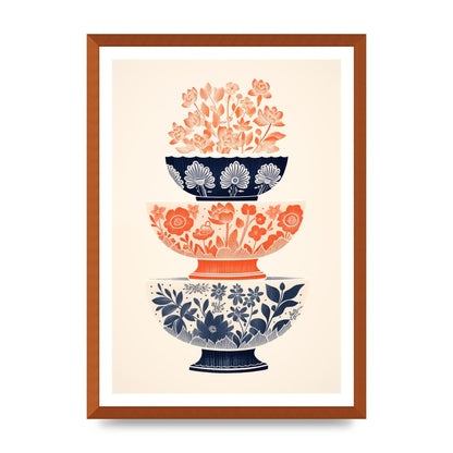 Floral Patterns and Vibrant Risograph Cups