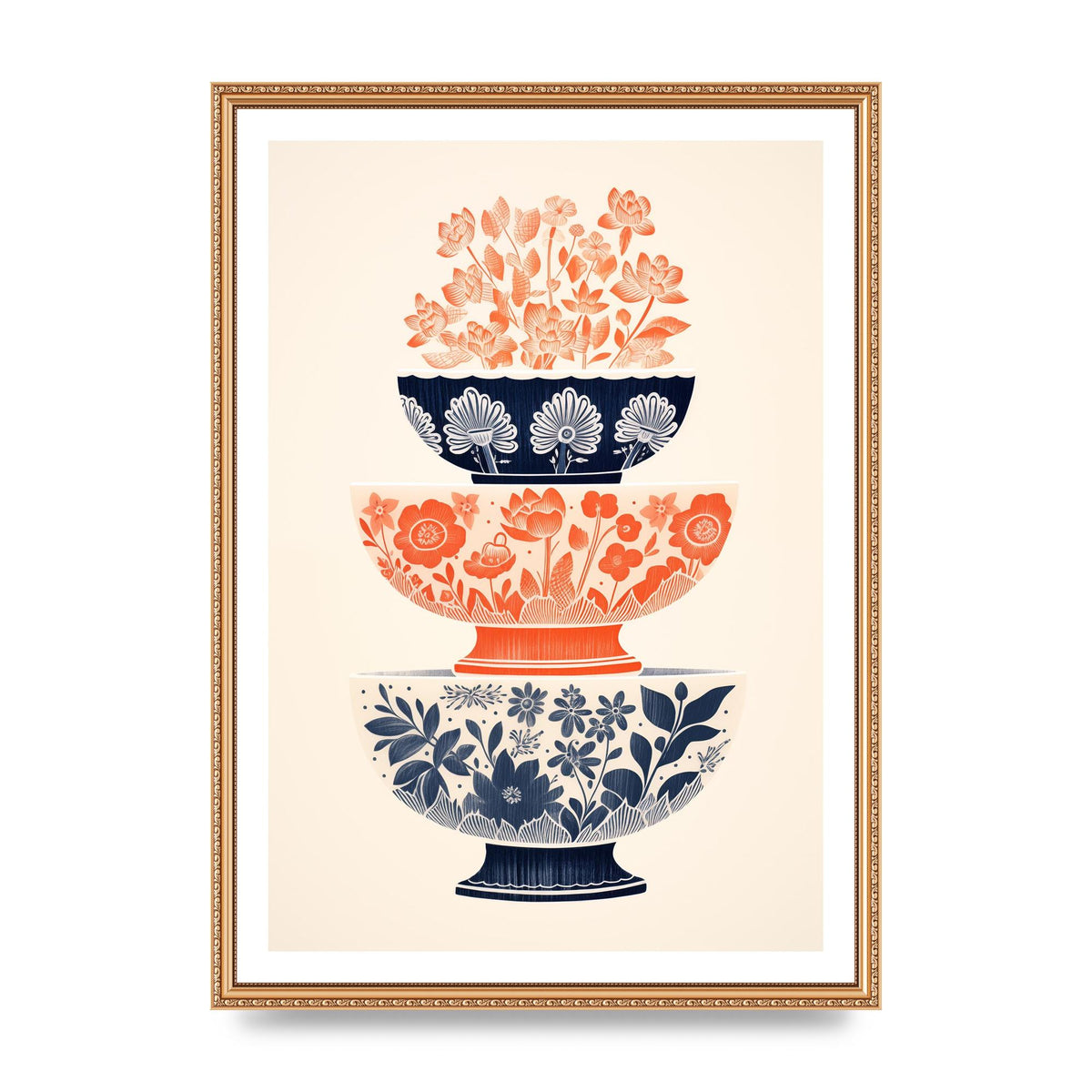 Floral Patterns and Vibrant Risograph Cups