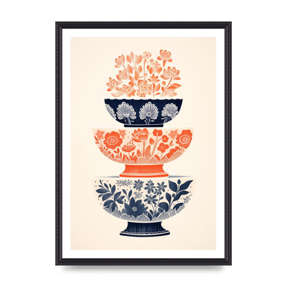 Floral Patterns and Vibrant Risograph Cups