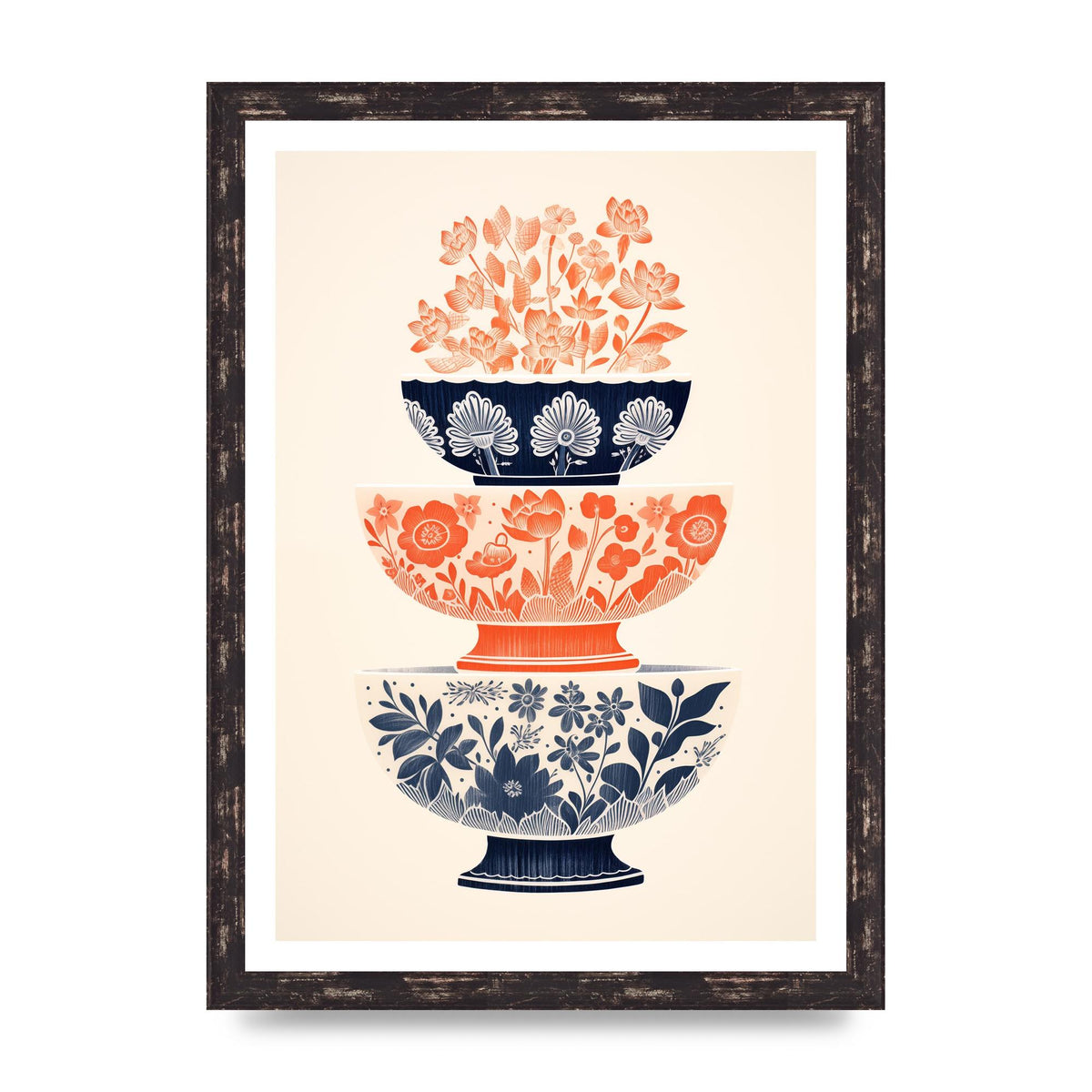 Floral Patterns and Vibrant Risograph Cups