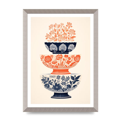 Floral Patterns and Vibrant Risograph Cups