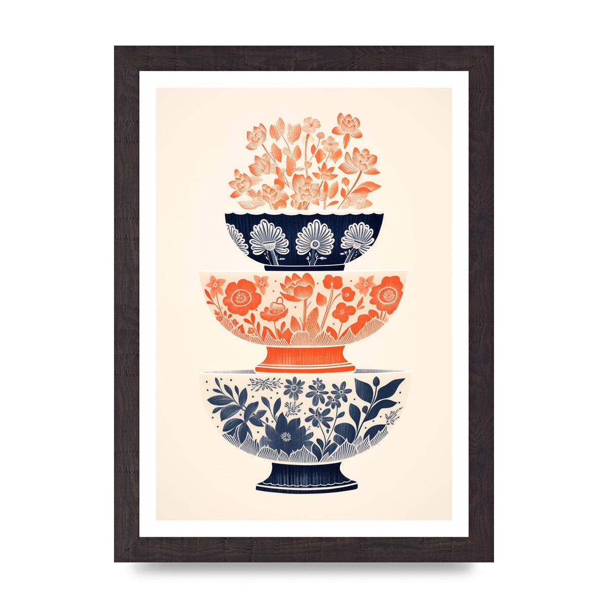 Floral Patterns and Vibrant Risograph Cups