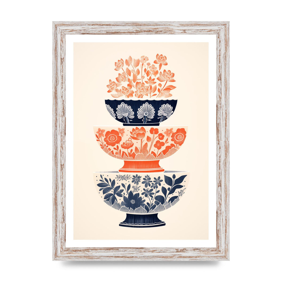 Floral Patterns and Vibrant Risograph Cups