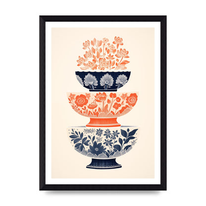 Floral Patterns and Vibrant Risograph Cups