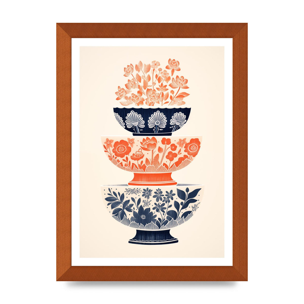 Floral Patterns and Vibrant Risograph Cups