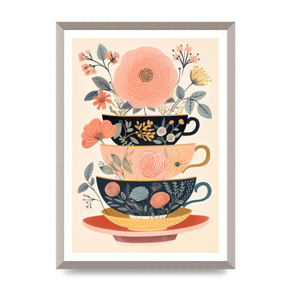 Elegance in Three Stacked Teacups