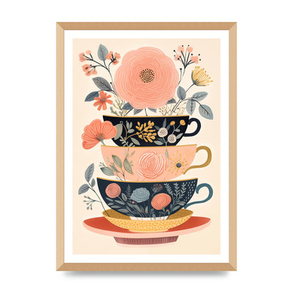 Elegance in Three Stacked Teacups