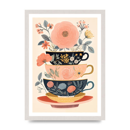 Elegance in Three Stacked Teacups