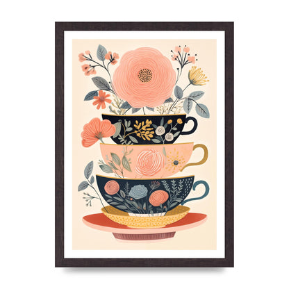 Elegance in Three Stacked Teacups